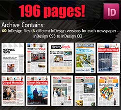 indesign模板－新闻报纸(10套)：10 Newspapers Mega Bundle